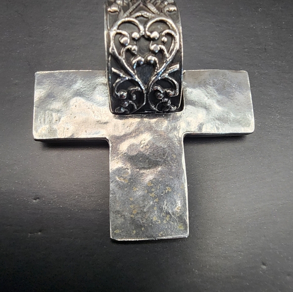 Silpada Oxidized Cross Pendant Filigree S1514 - Picture 4 of 4